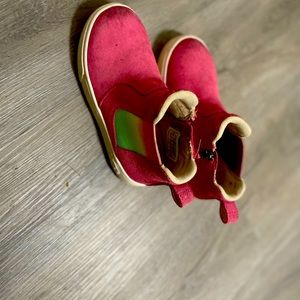 Ugh boots (toddlers) rainbow on side. Very comfy!